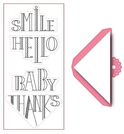 Wykrojnik Stempel Joy Crafts Naro Nik Smile Baby