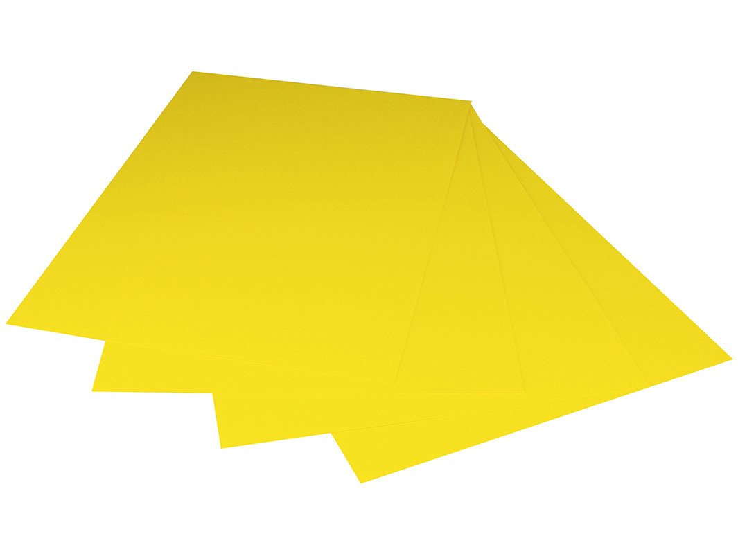 Karton kolorowy A4 170g - żółty 01