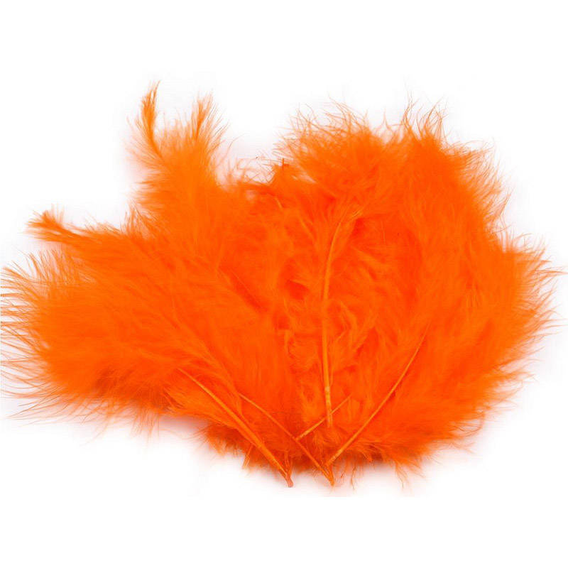 Orange Straußenfedern 9-16cm