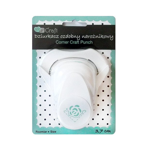 Dziurkacz narożnikowy - Róża 3,7cm - DP Craft