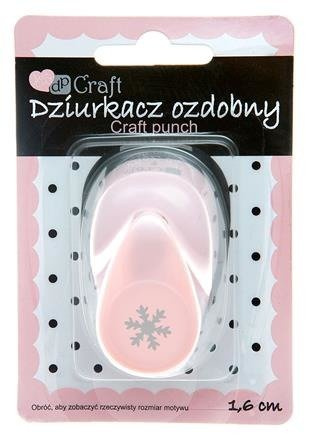 DPCRAFT Motivlocher für Scrapbooking Motivstanzer Stanzer Hebelstanzer, 1.6cm Schneeflocke