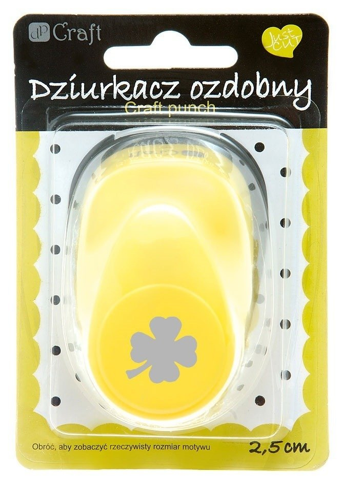 DPCRAFT Motivlocher für Scrapbooking Motivstanzer Stanzer Hebelstanzer, 2.5cm Kleeblatt