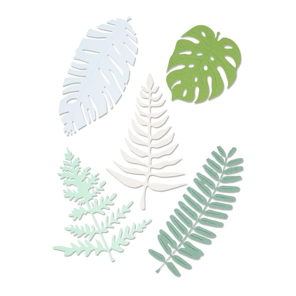 Wykrojnik Sizzix Thinlits - Large Tropicals liście