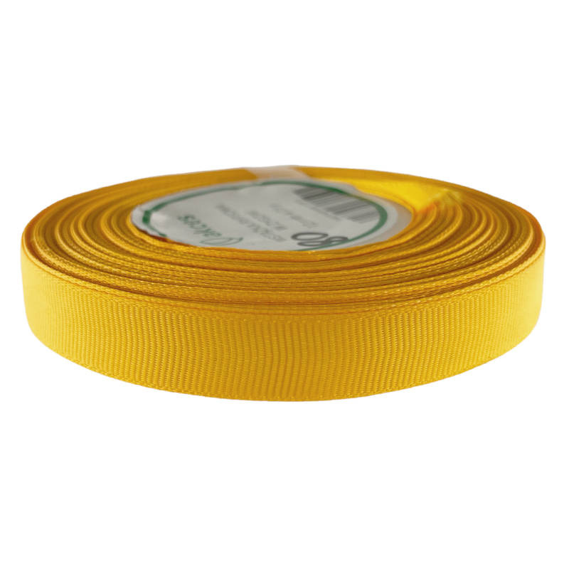 Ripsband 12 mm, gold, 22,5 Meter