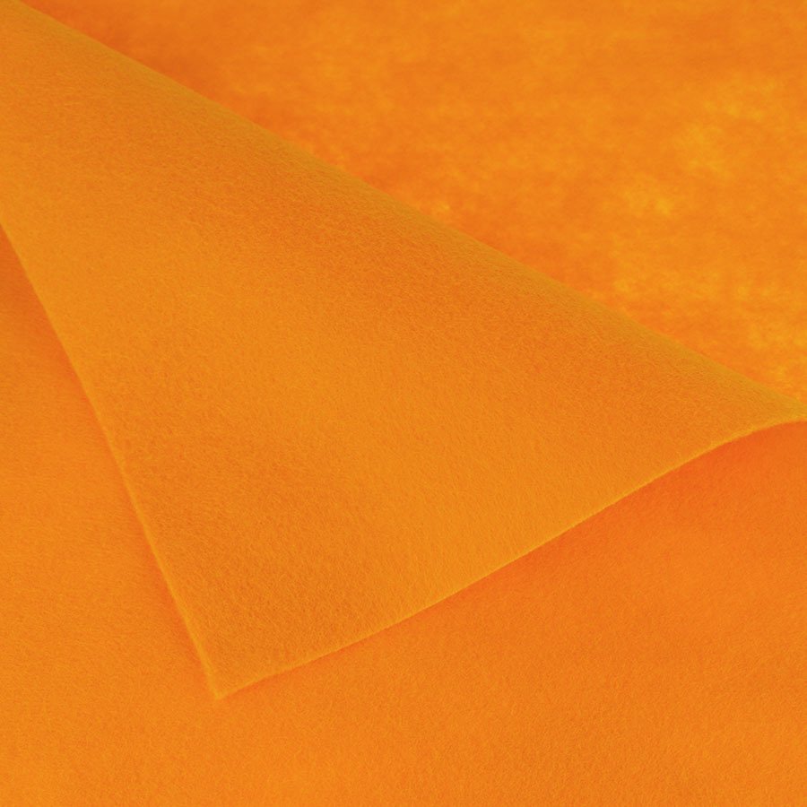 Bastelfilz 100% Polyester A4 Dekofilz Filzplatten Filzstoff 1.5mm, orange