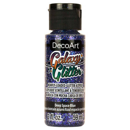 Farba brokatowa Galaxy Glitter - DecoArt - Deep Space Blue