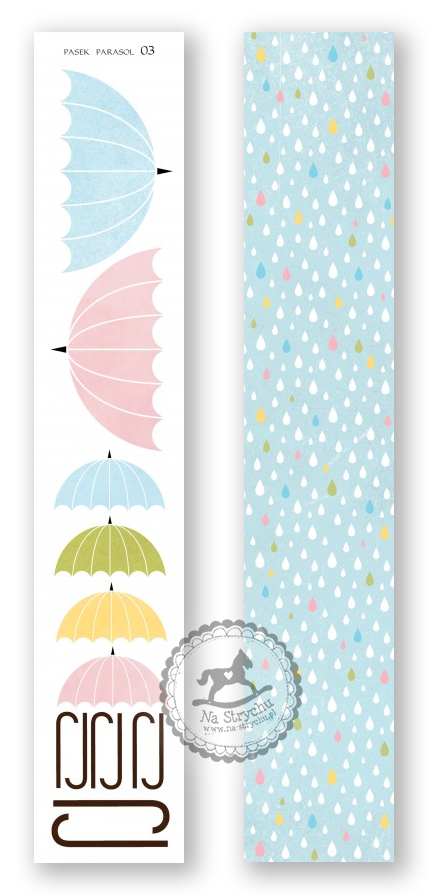 Pasek parasol 03 - Galeria Papieru - Deszczowa piosenka
