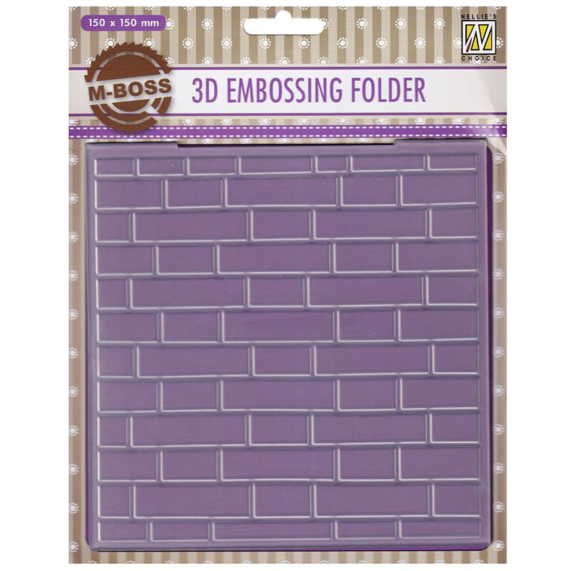 Folder do embossingu - Nellie's Choice - Brick-wall murek