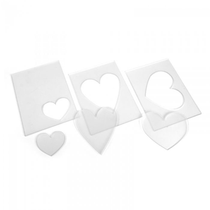 Embossing Diffuser Sizzix - Hearts - serca - adapter do wytłaczania