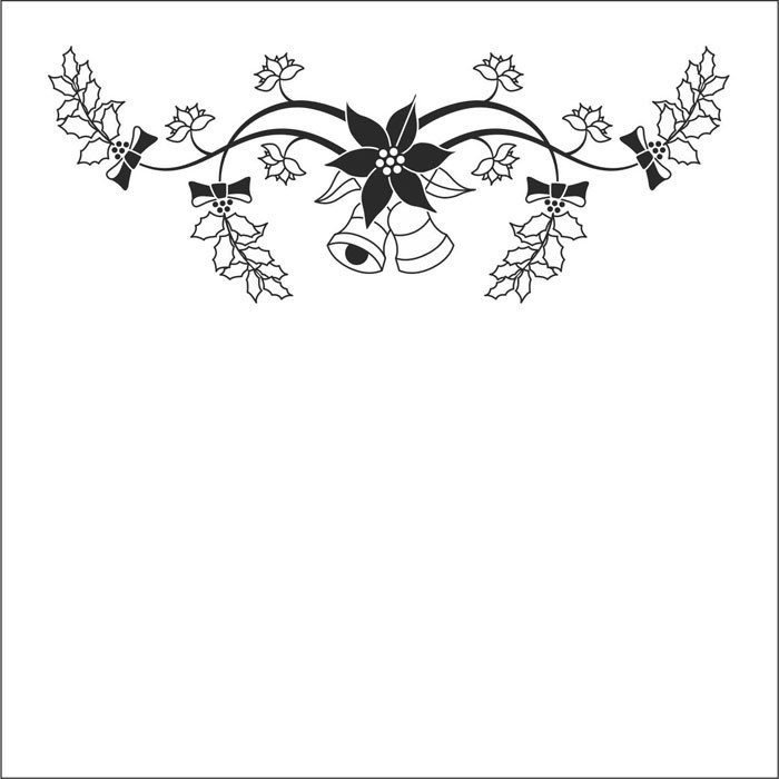 Folder do embossingu - Nellie's Choice - border zimowy EFE013