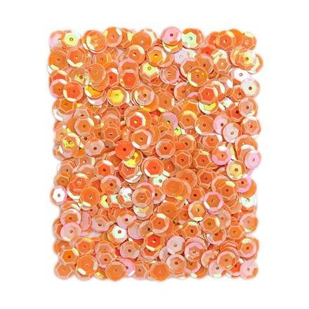 Cekiny opalizujące 9mm - pomarańczowe 15g