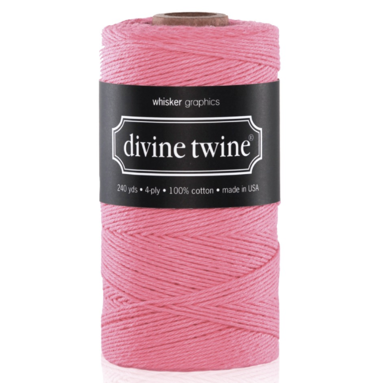 Sznurek Solid Deep Pink Divine Twine - 1m - Whisker Graphics - różowy