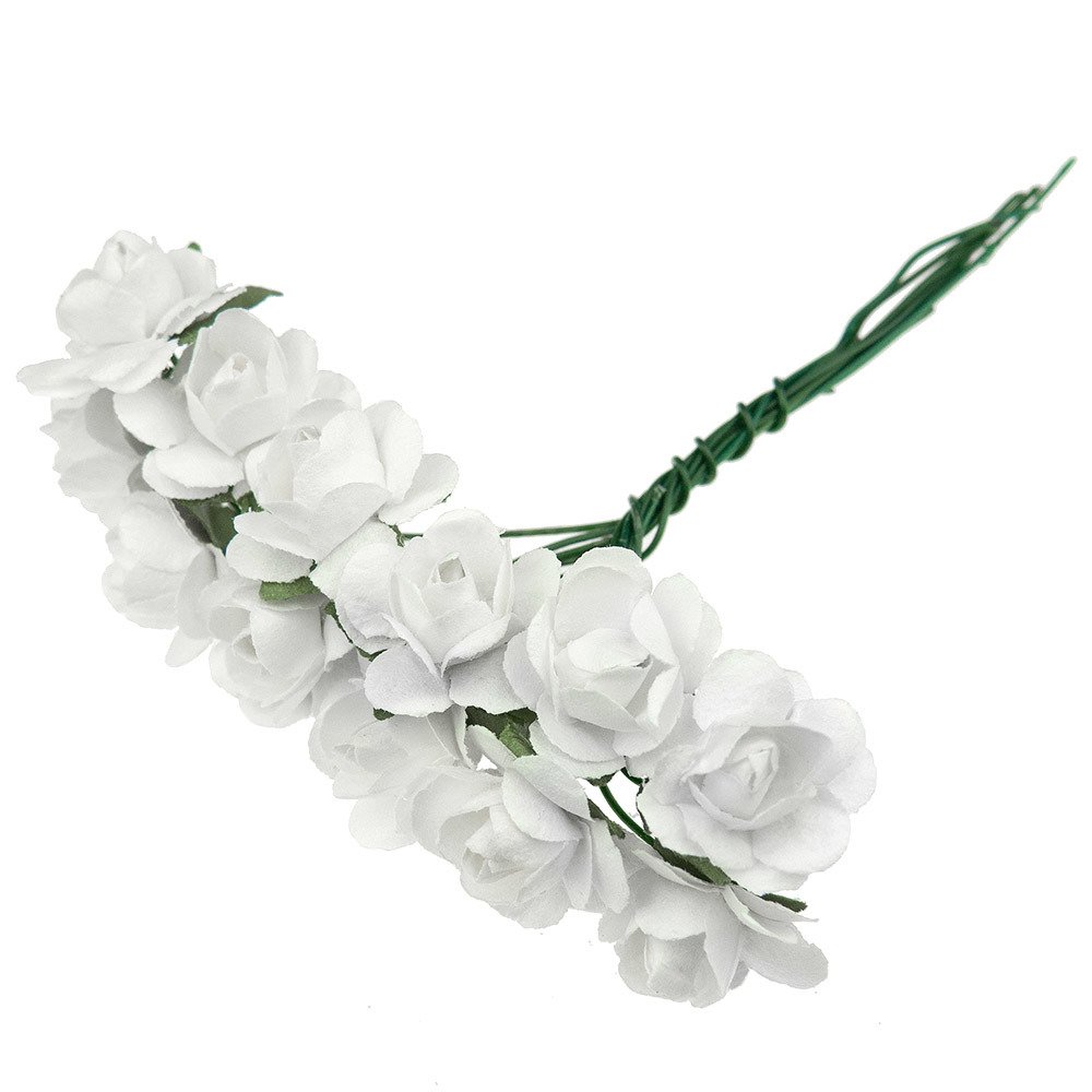 Różyczki białe 12szt