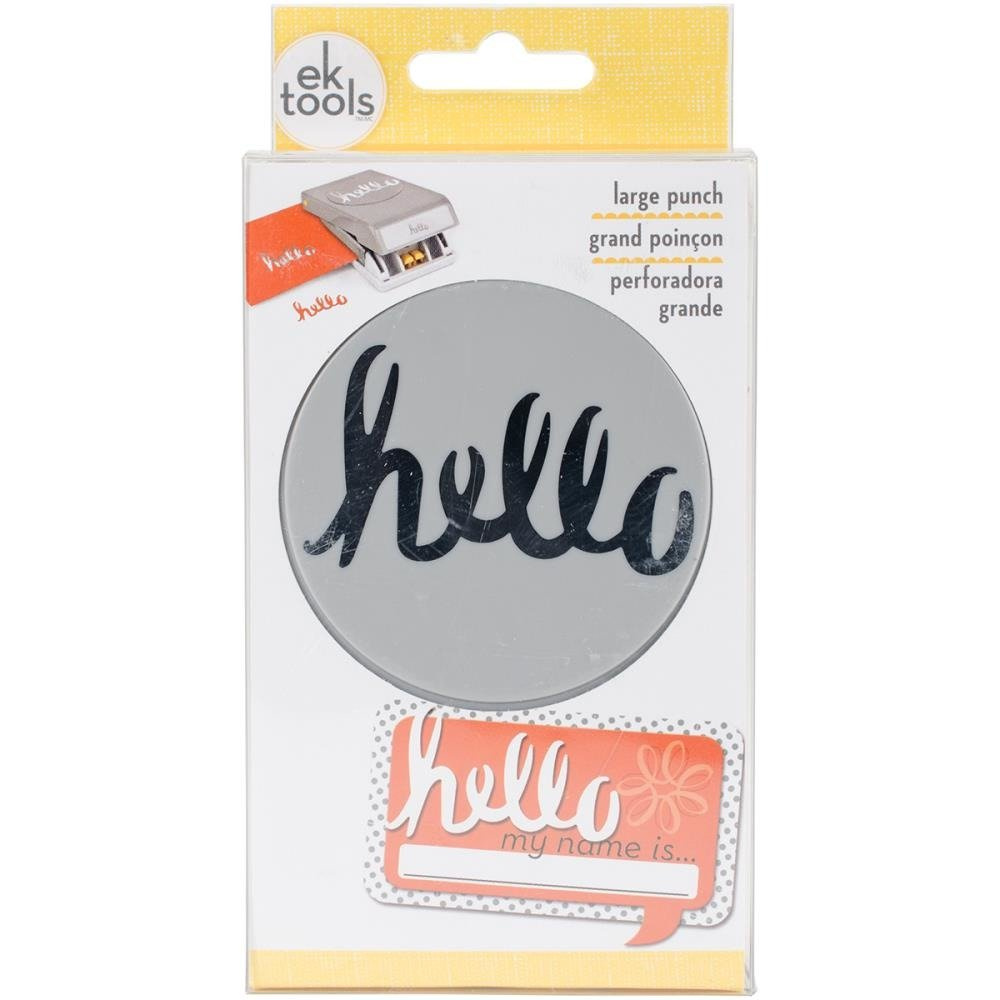 Dziurkacz - EK Success - napis Hello