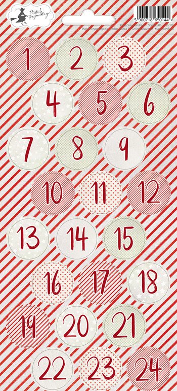 Arkusz naklejek Cosy Rosy Christmas 06 10,5 x 23cm - Piątek Trzynastego