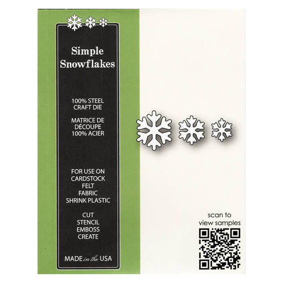 Wykrojnik - Poppystamps - Simple Snowflakes - śnieżynka | [71907 ...