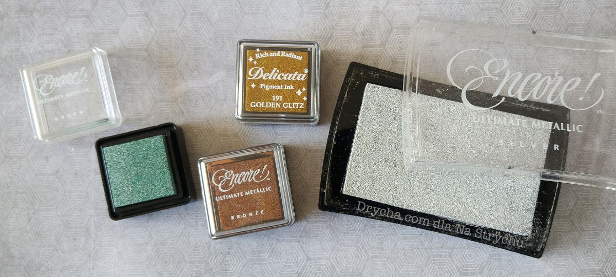 tusze metaliczne Encore i Delicata