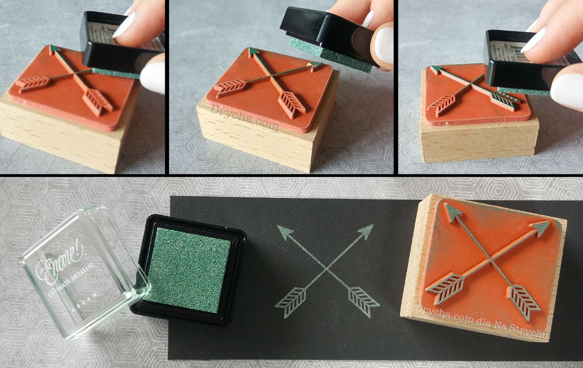 Jak tuszować stempel, który jest większy od poduszki tuszu