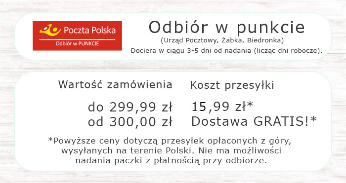 wysyłka do Punktu Odbioru