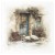 Zestaw papierów ryżowych - kogut, koń, wieś - RSM284 - Itd Collection  #7