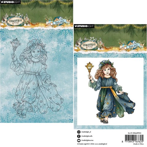 Stempel przezroczysty - Studio Light - Xmas girl dziewczynka #1