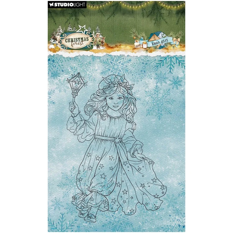 Stempel przezroczysty - Studio Light - Xmas girl dziewczynka #2