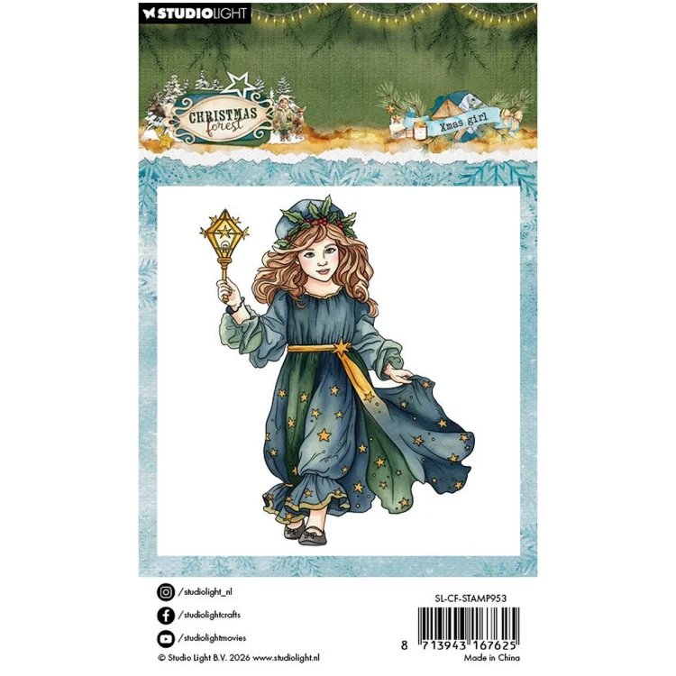 Stempel przezroczysty - Studio Light - Xmas girl dziewczynka #3