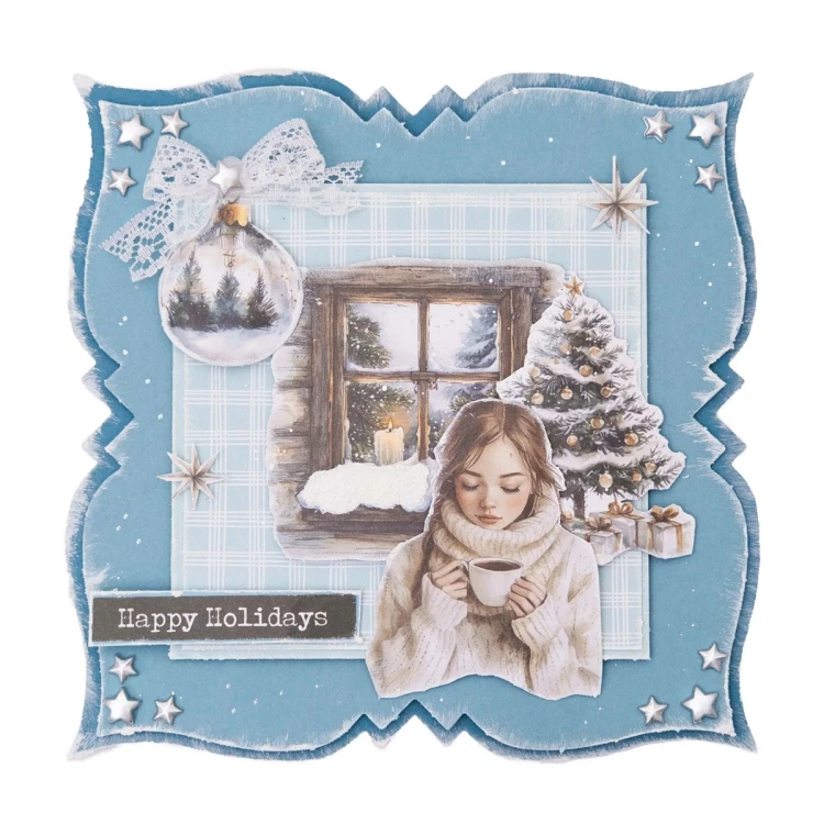Zestaw papierów do tworzenia kartek 152 x 152 mm - Studio Light - Cottage Christmas Forest Essentials #5