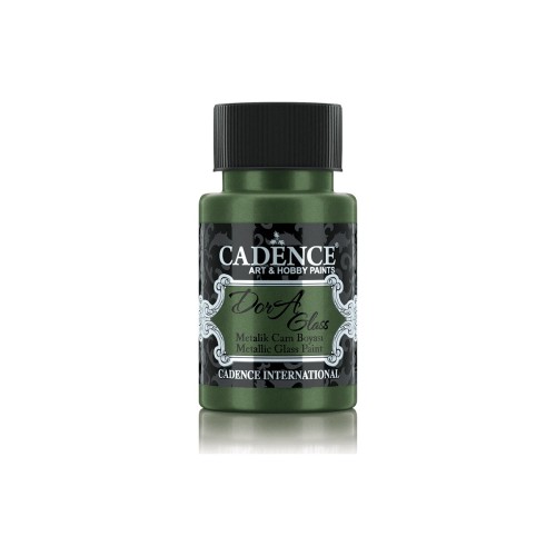 Farba metaliczna do szkła Dora - Cadence - zielona 50 ml #1