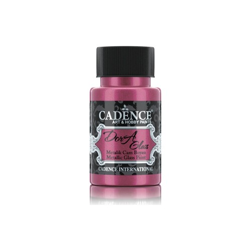 Farba metaliczna do szkła Dora - Cadence - fuksja 50 ml #1