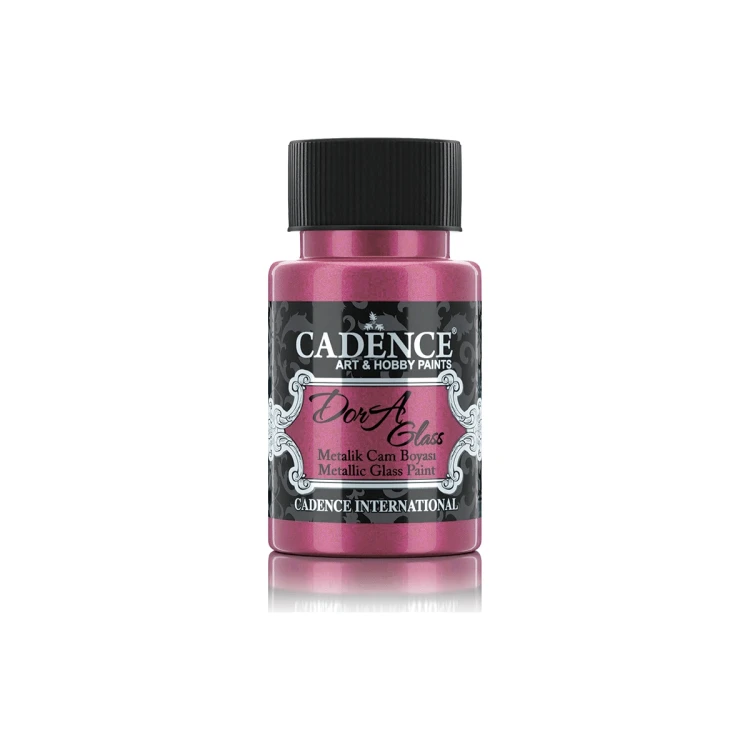 Farba metaliczna do szkła Dora - Cadence - fuksja 50 ml #1
