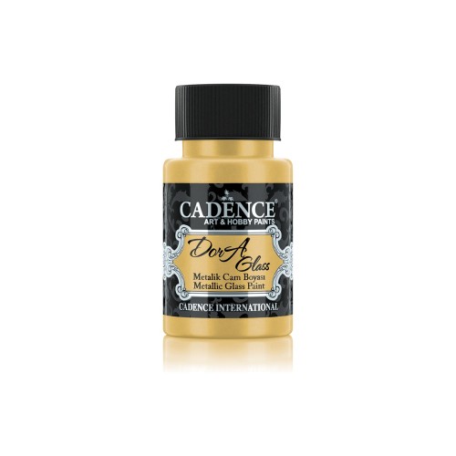 Farba metaliczna do szkła Dora - Cadence - złota 50 ml #1