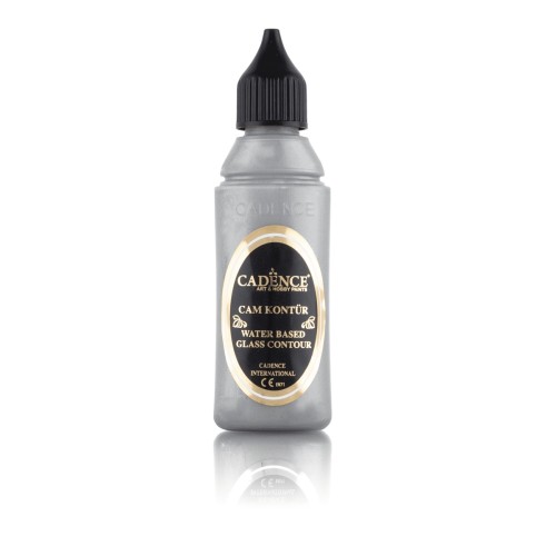 Farba konturówka do szkła - Cadence - srebrna 50 ml #1