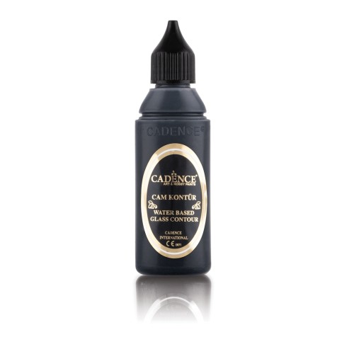 Farba konturówka do szkła - Cadence - czarna 50 ml #1
