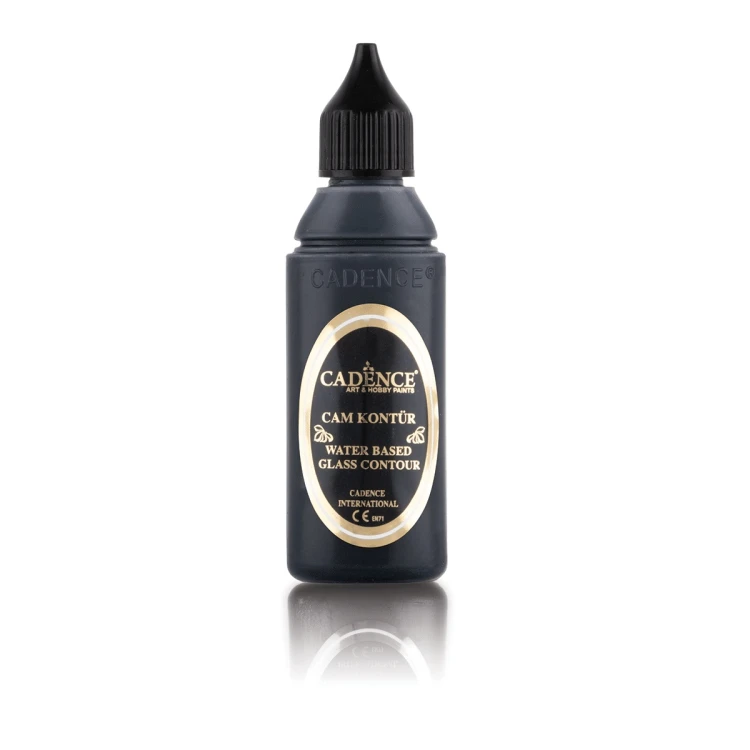 Farba konturówka do szkła - Cadence - czarna 50 ml #1
