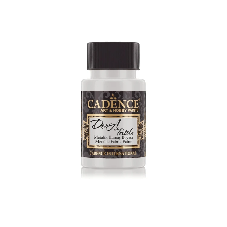 Farba do tkanin Dora - Cadence - srebrna 50 ml #1