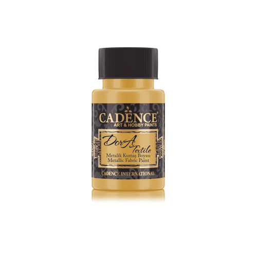 Farba metaliczna do tkanin Dora - Cadence - złota 50 ml #1