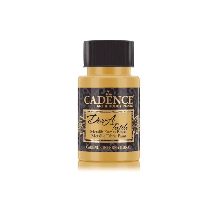 Farba metaliczna do tkanin Dora - Cadence - złota 50 ml #1