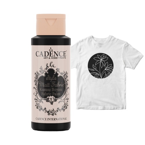 Farba do tkanin - Cadence - czarna 59 ml #1
