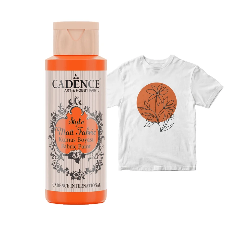 Farba do tkanin - Cadence - pomarańczowa 59 ml #1