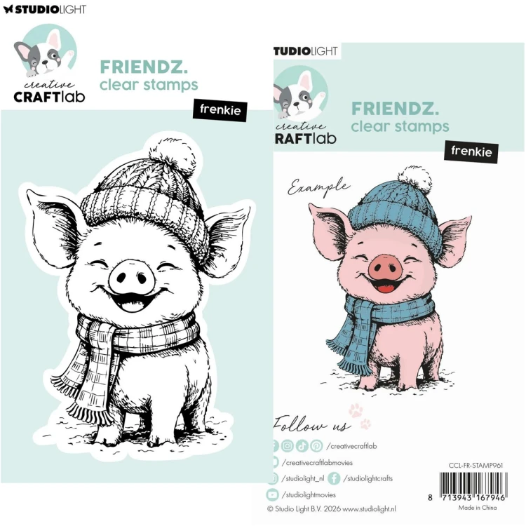 Stempel przezroczysty - Studio Light - Frenkie świnka #1