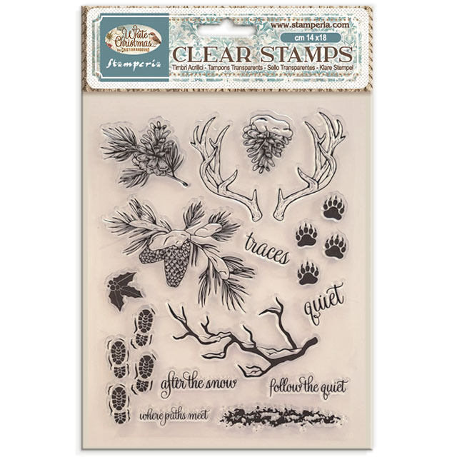 Stempel przezroczysty - White Christmas - Stamperia #1