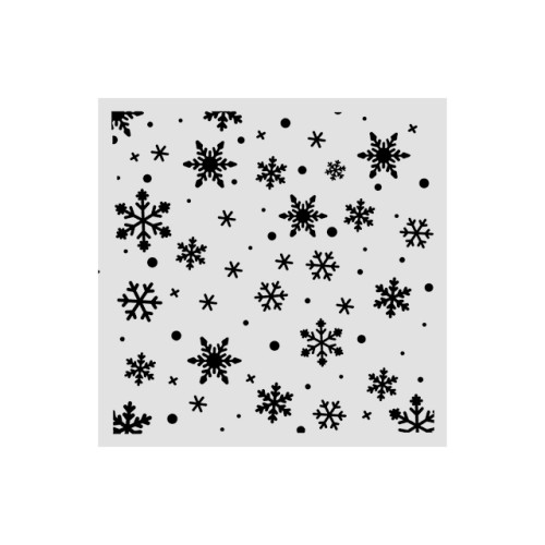 Szablon mix media 3D 12x12cm - Wzór śnieżynki - Stamperia  #1