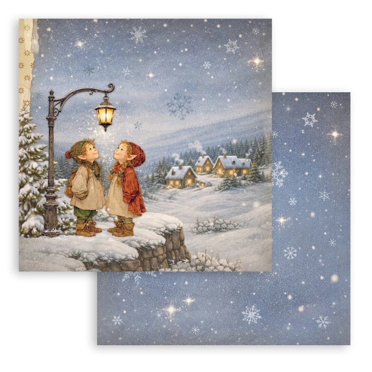 Zestaw papierów do scrapbookingu 20x20 - Silent Night - Stamperia #11