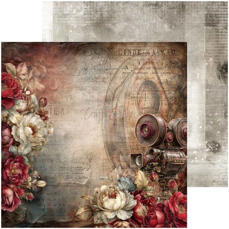 Zestaw papierów do scrapbookingu 15x15 - Craft o'clock - Silver Screen Magic #5