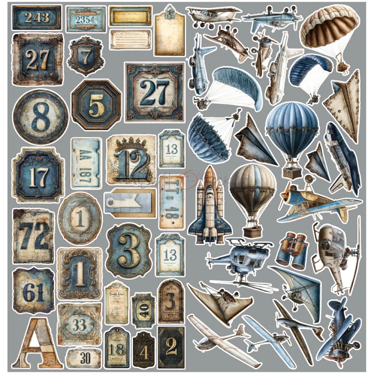 Zestaw dodatków do scrapbookingu - Craft o'clock - Mr & Mrs Elegance - Hobby #6