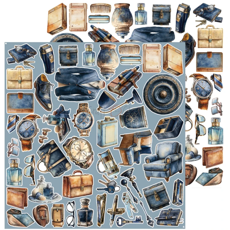 Zestaw dodatków do scrapbookingu - Craft o'clock - Mr & Mrs Elegance - elegance #6