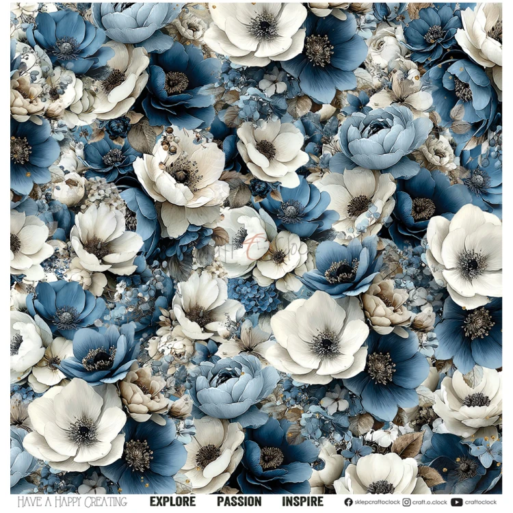Zestaw papierów do scrapbookingu 30x30 - Craft o'clock - Mr & Mrs Elegance #8