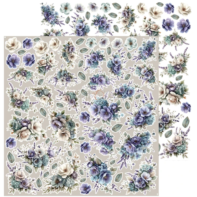 Zestaw dodatków do scrapbookingu  - Craft o'clock - Flowers of Delight - Flowers #3