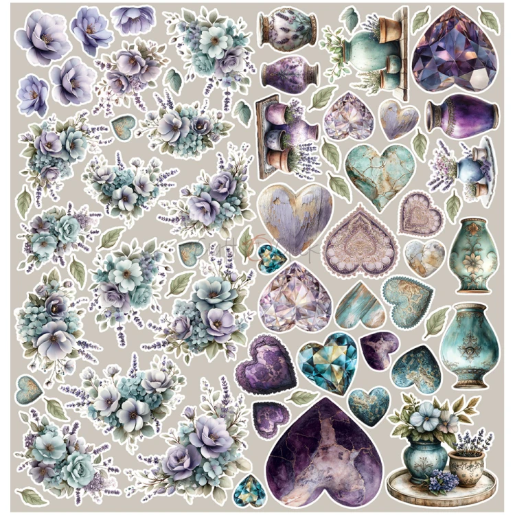 Zestaw dodatków do scrapbookingu  - Craft o'clock - Flowers of Delight - Flowers #4